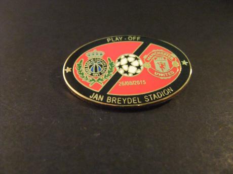 UEFA Champions League Play-offs, Club Brugge - Manchester United, 2015 ( Jan Breydelstadion) uitslag  0-4 ( rood zwarte rand)